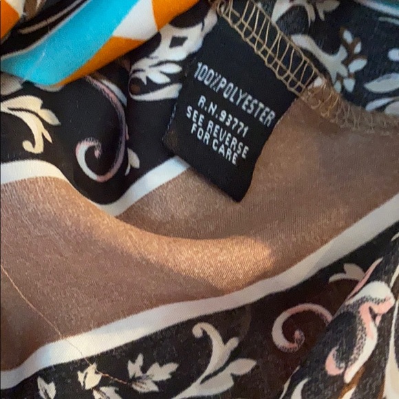 Kaktus L women’s multi color print blouse top - Picture 6 of 8